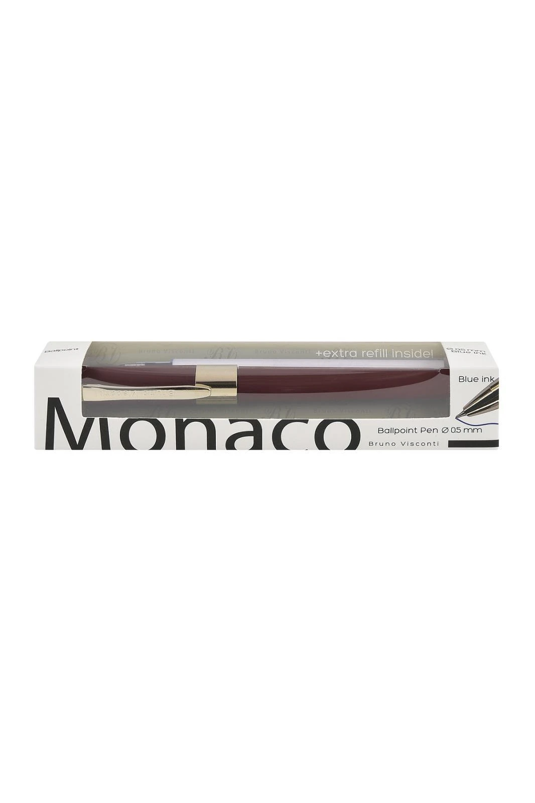 Bruno Visconti MONACO Tükenmez Kalem 0,5 mm. Mavi Özel Kutu Yedek Hediyeli