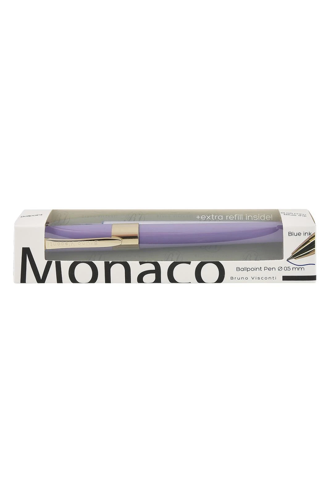 Bruno Visconti MONACO Tükenmez Kalem 0,5 mm. Mavi Özel Kutu Yedek Hediyeli