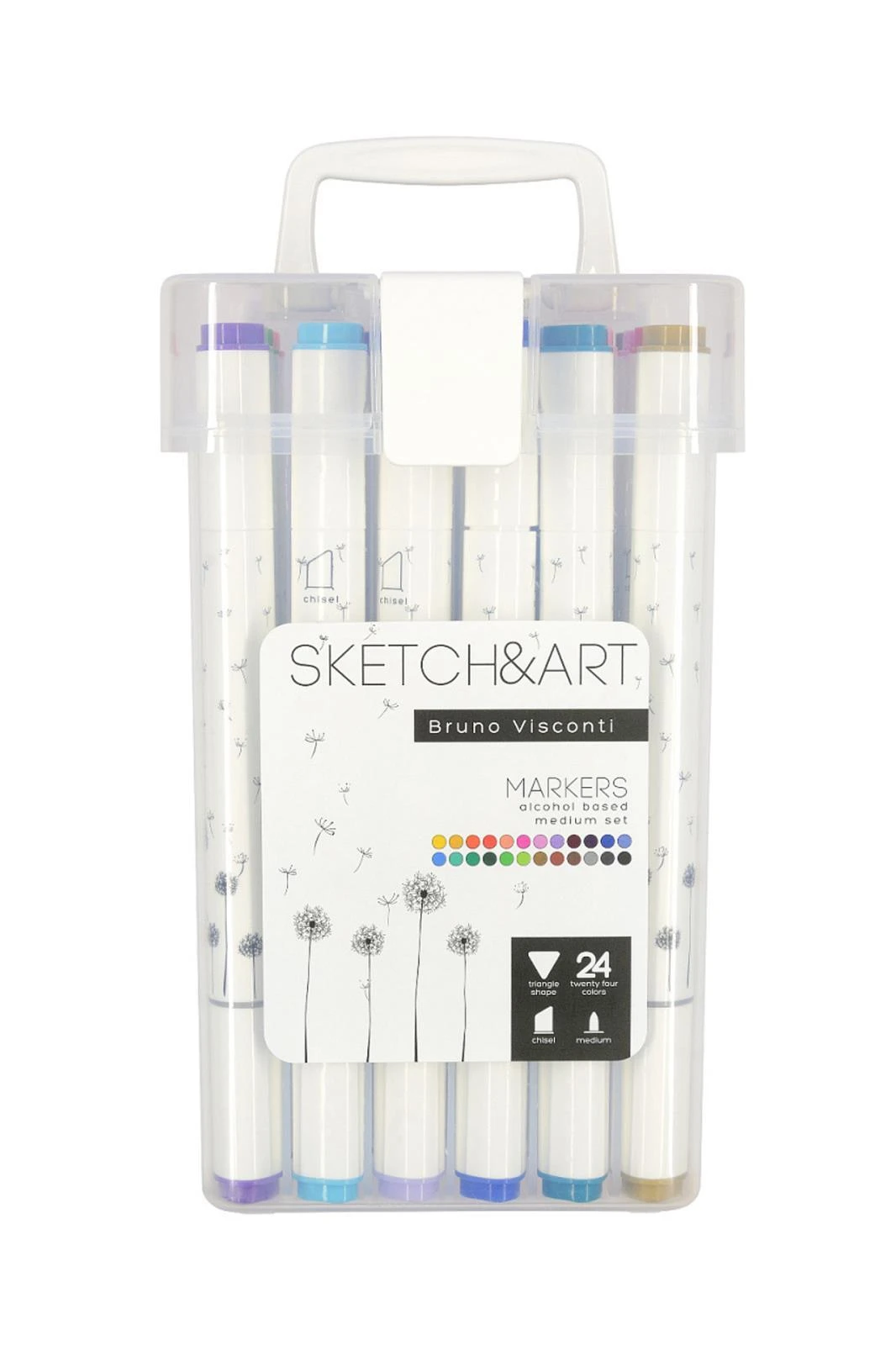 22-0077 SKETCH & ART ÇİFT TARAFLI 24 RENK KUTULU