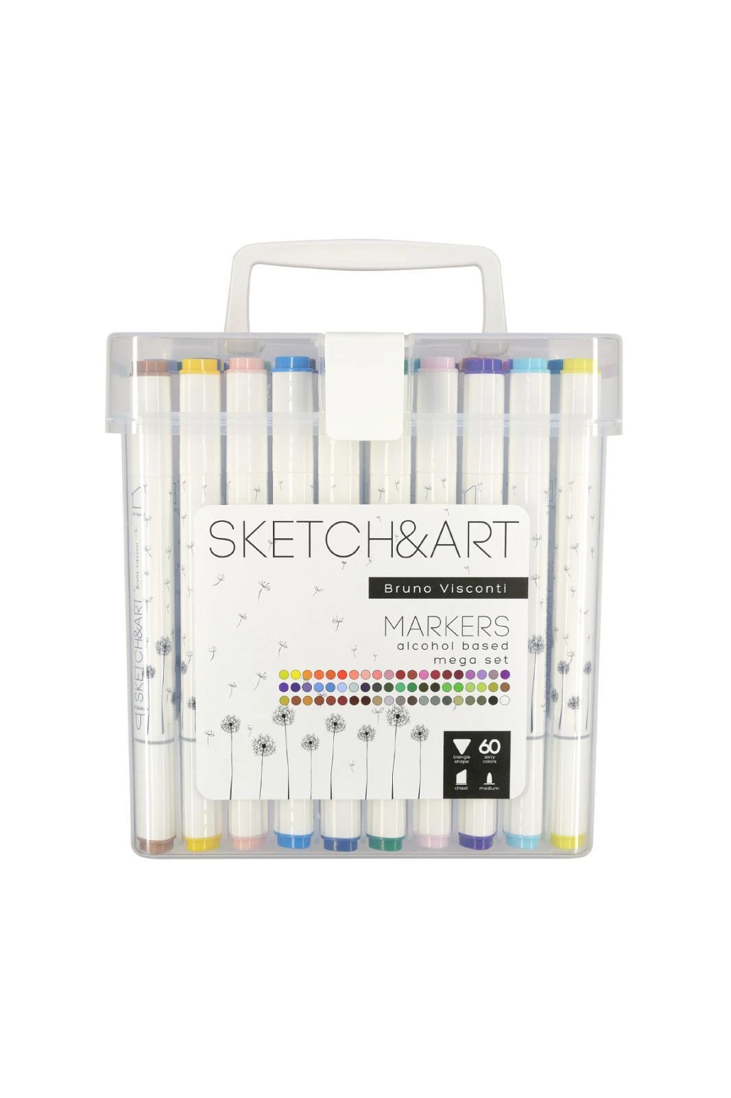 22-0080 SKETCH & ART ÇİFT TARAFLI 60 RENK KUTULU