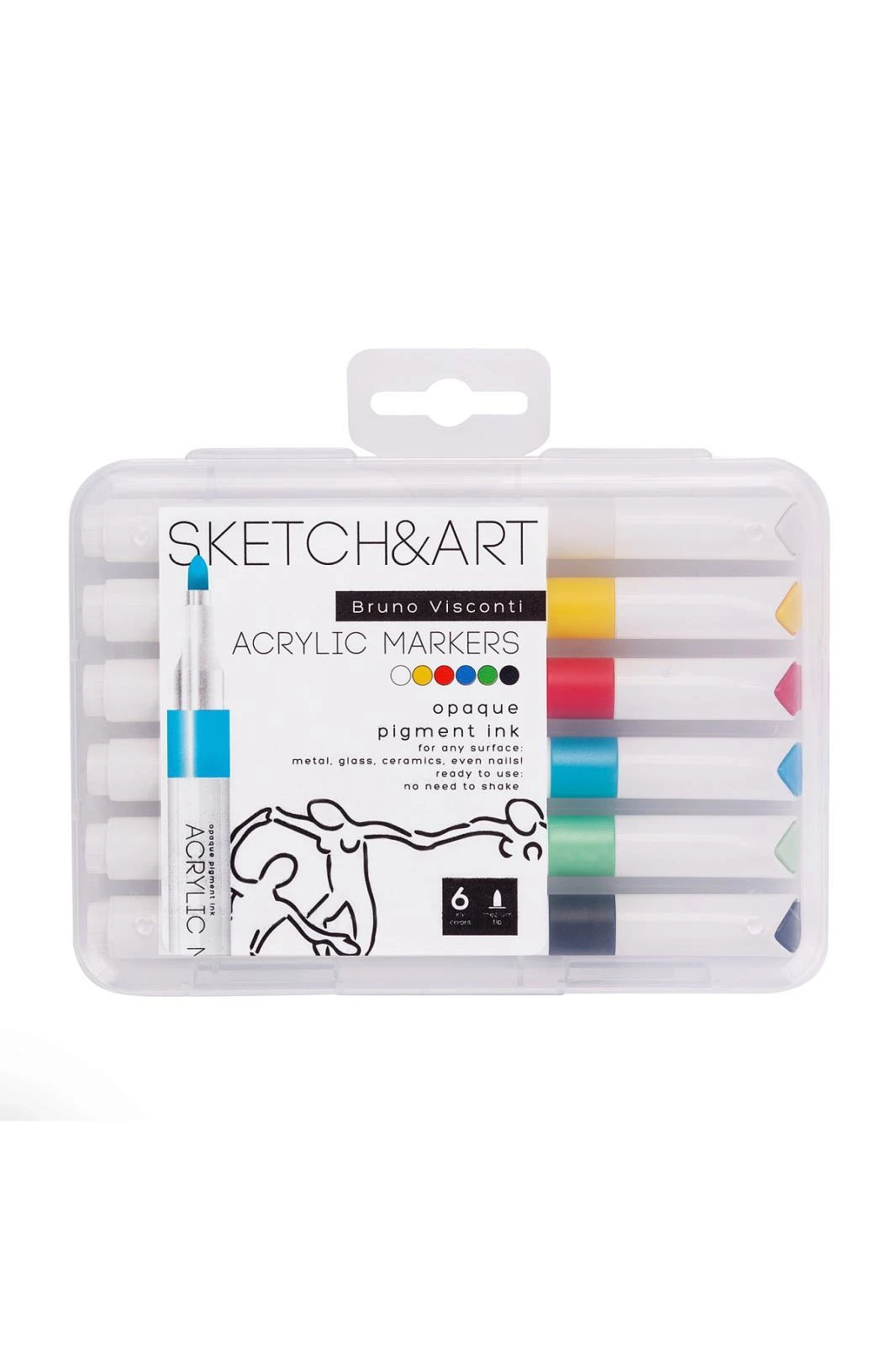 22-0125 SKETCH & ART AKRİLİK MARKER 6 RENK Hover