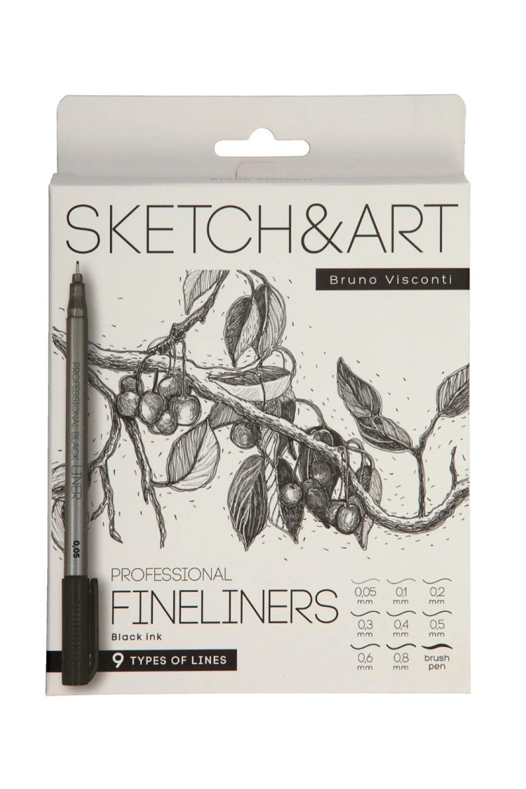 36-0033 BV SİYAH ASTAR SETİ "SKETCH&ART" 9 ADET