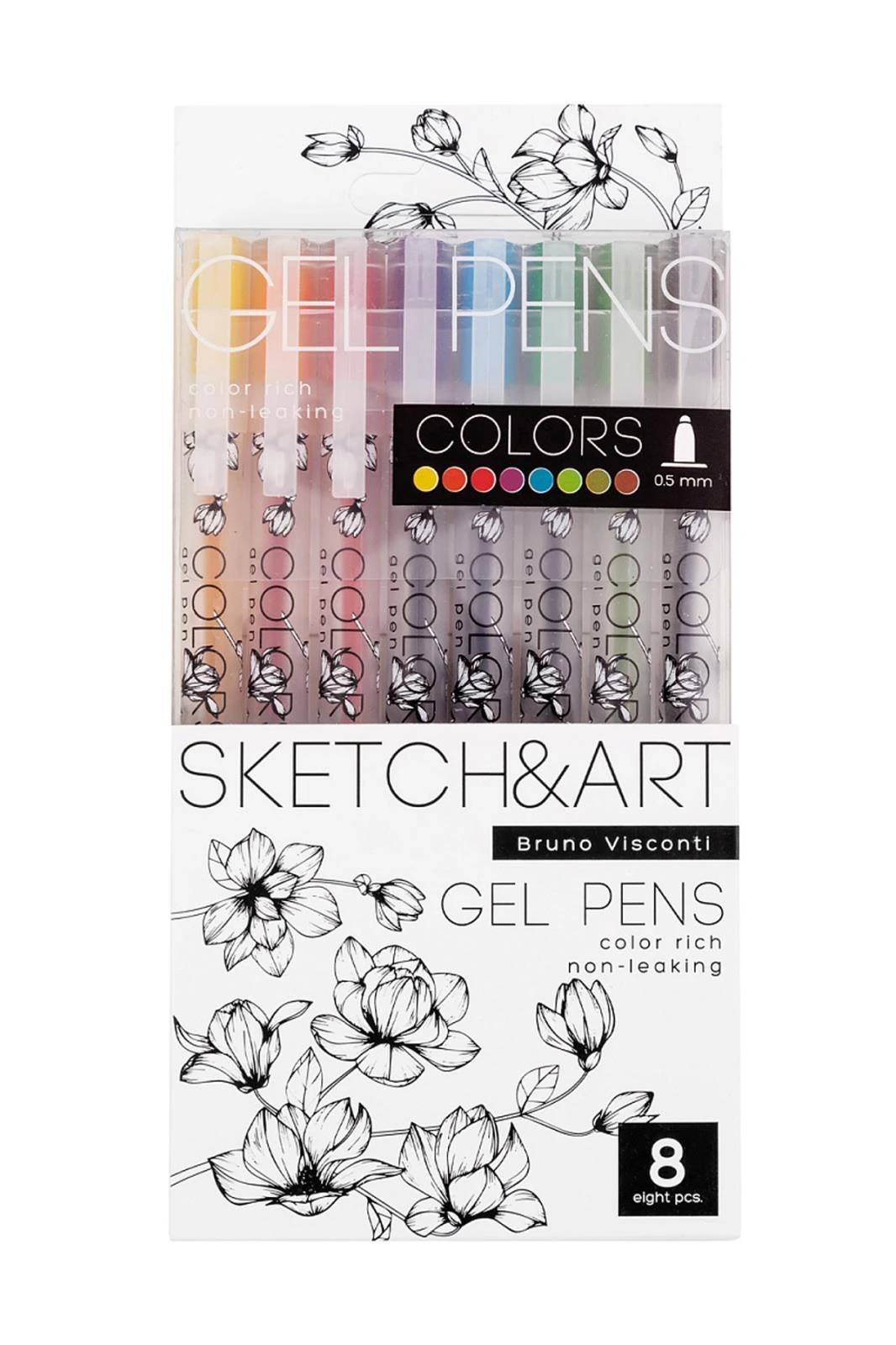 20-0306 Sketch&Art Jel Kalem Seti  Uni Write.COLORS, 0.5 ??, 8  renk