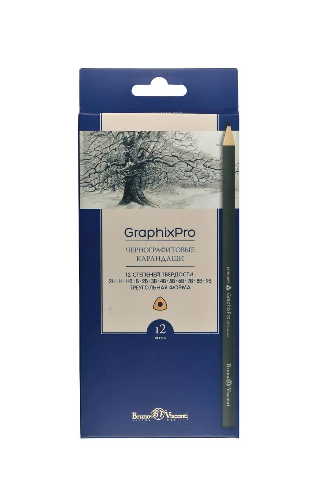 21-0039 GraphixPro Kurşun Kalem Seti. 12 Adet 2H-9B"