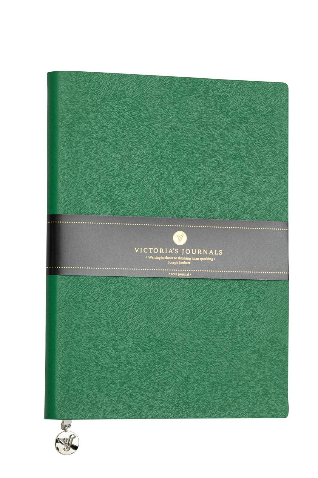 VJ Smyth Classic Esnek kapak Defter A5 80gr. Krem 96 yp. Çizgili Yeşil