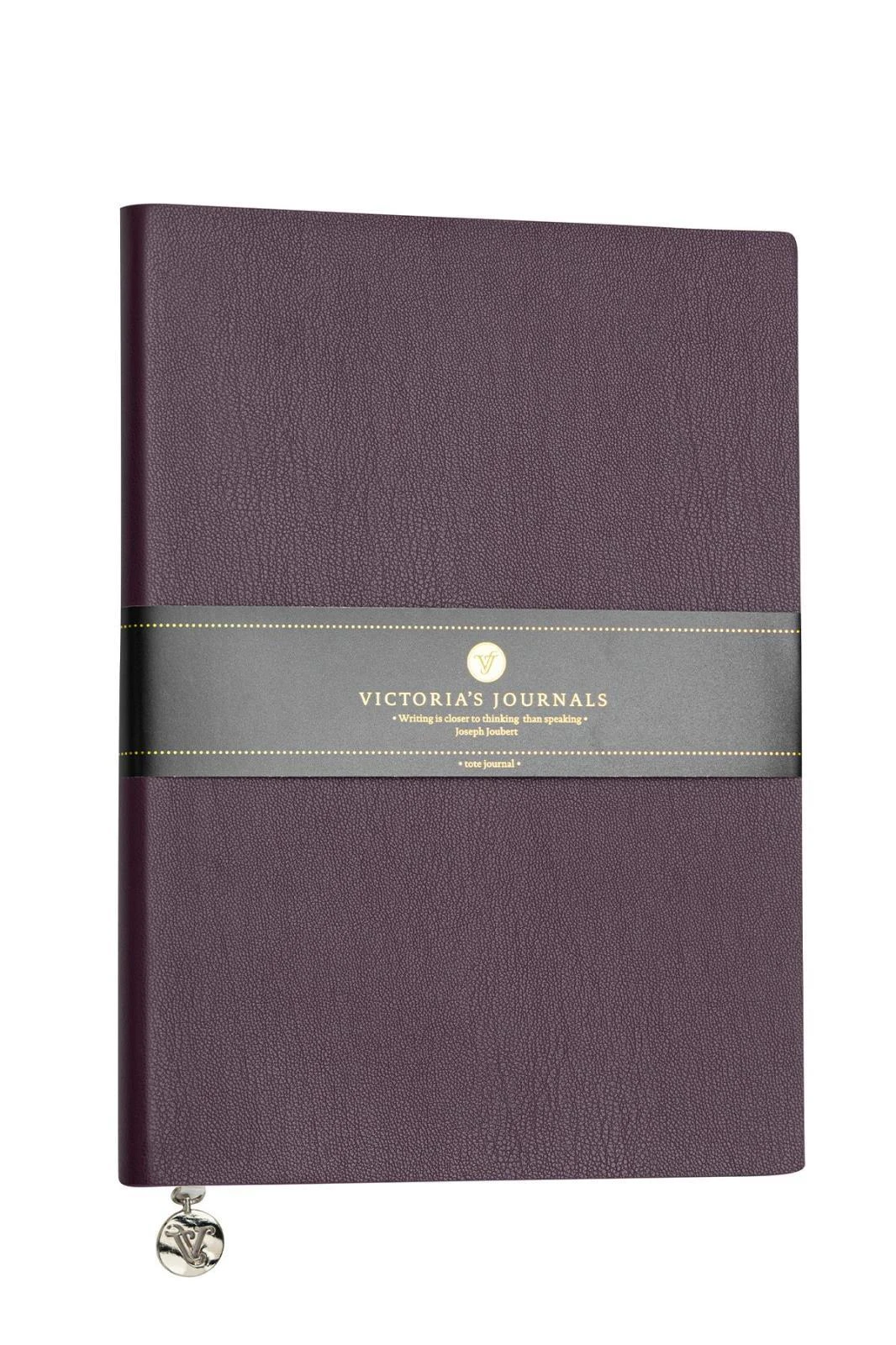 VJ Smyth Classic Esnek kapak Defter A5 80gr. Krem 96 yp. Çizgili Mor