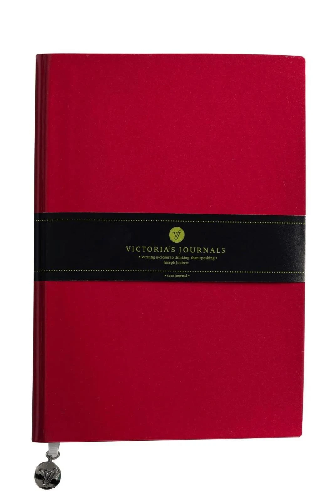 VJ Smyth Rugan Esnek kapak Defter A5 80gr. Krem 96 yp. Çizgili Kırmızı