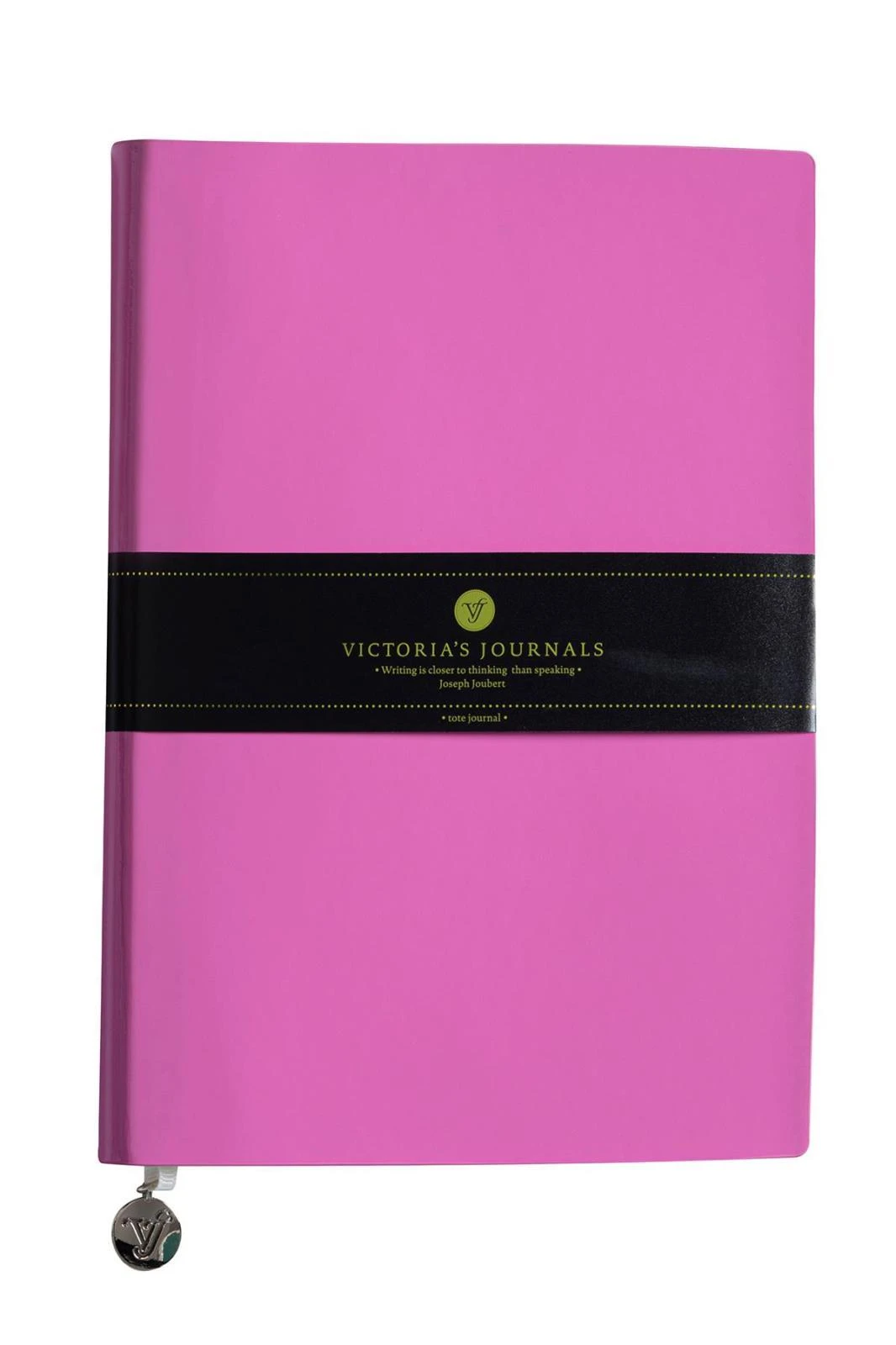 VJ Smyth Rugan Esnek kapak Defter A5 80gr. Krem 96 yp. Çizgili Pembe Hover