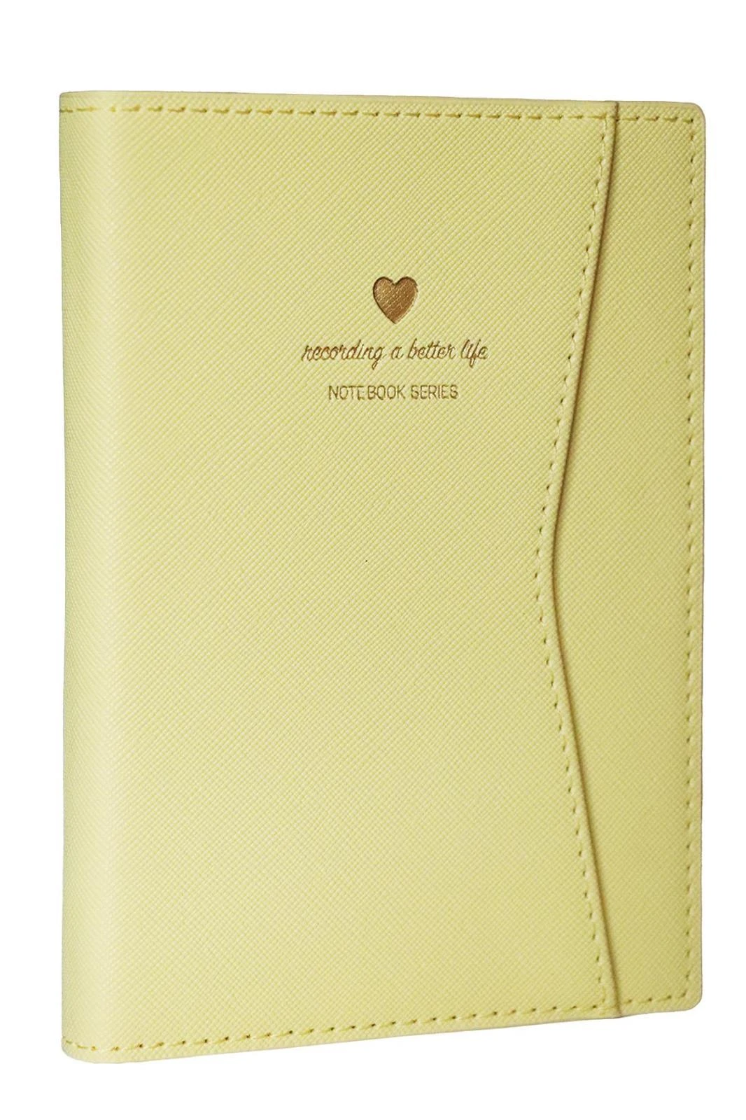 VJ Geçmeli ve Cepli Defter A5 Ivory 80 gr. 128 yp.