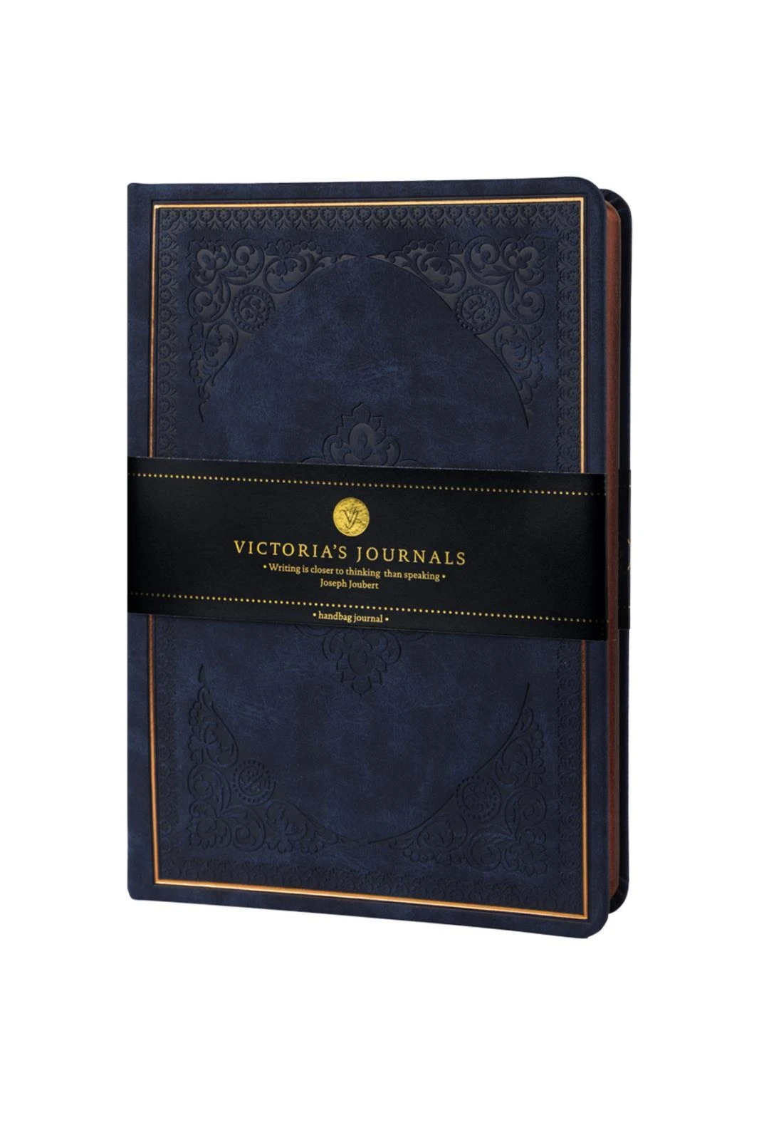 1185 Victoria's Journals Vintage Old Book Defter Çizgili 12x17 cm Lacivert Hover
