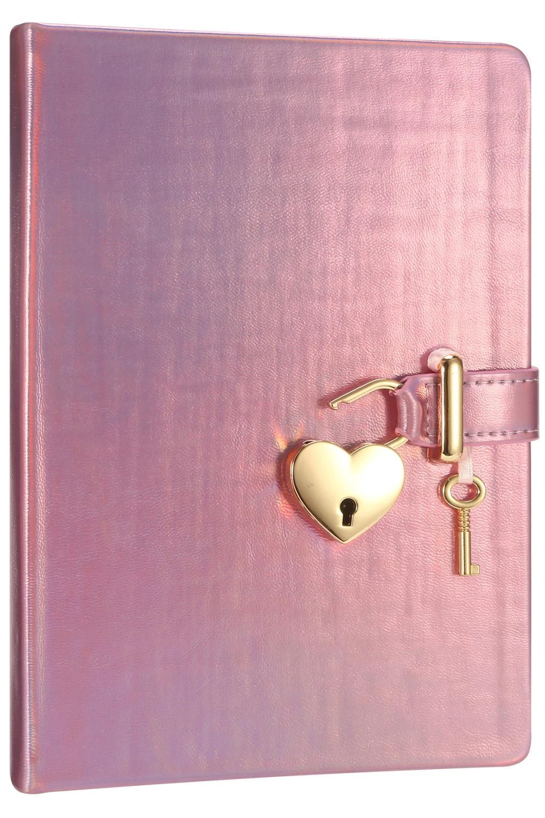 1028 Victoria's Journals Hush Hush Kilitli Metalik Defter Kutulu 80gr. 160 Yaprak Çizgili Lila