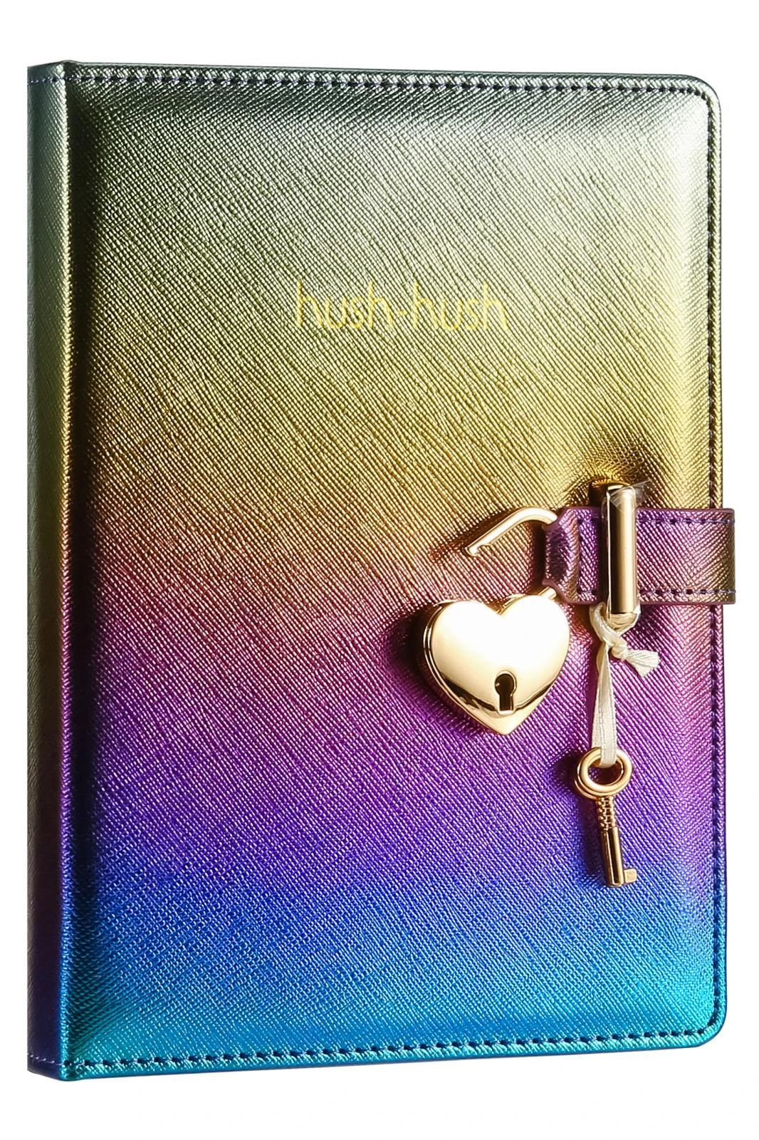 124-1101 Victoria's Journals Hush Hush Kilitli Metalik Defter Kutulu 80 gr 160yp Çizgili Lila Hover