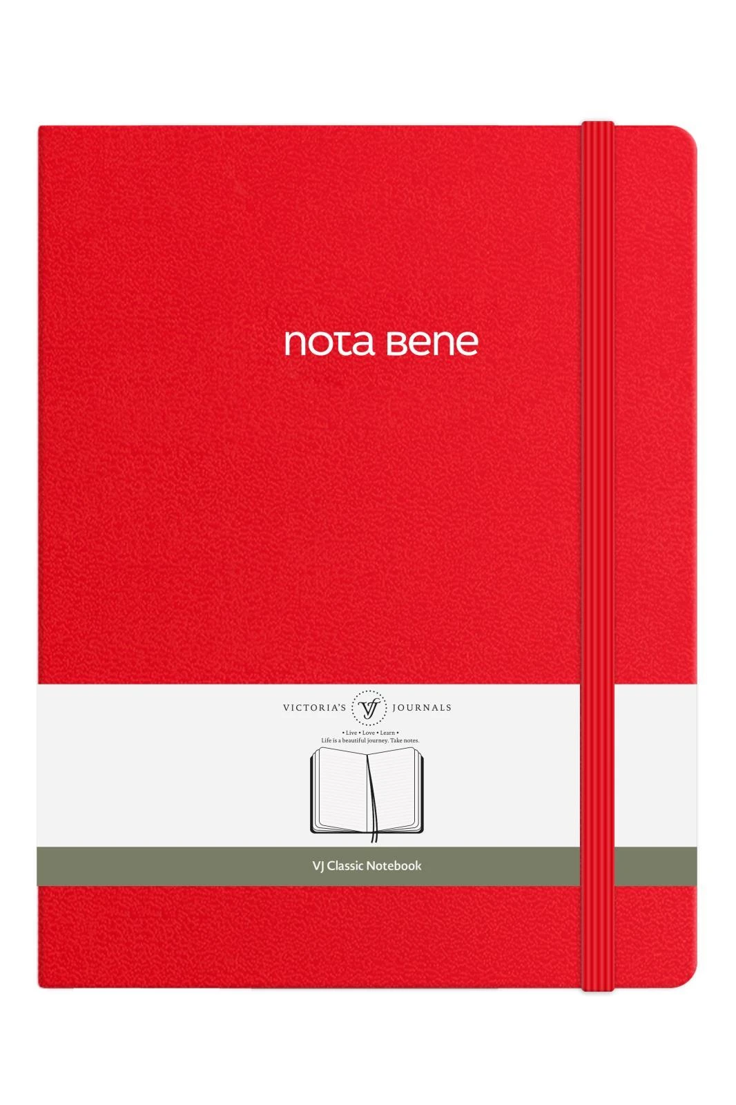 VJ Classic Sert Kapak Defter 19x25 70 gr 320 sf Çizgili Kırmızı Hover