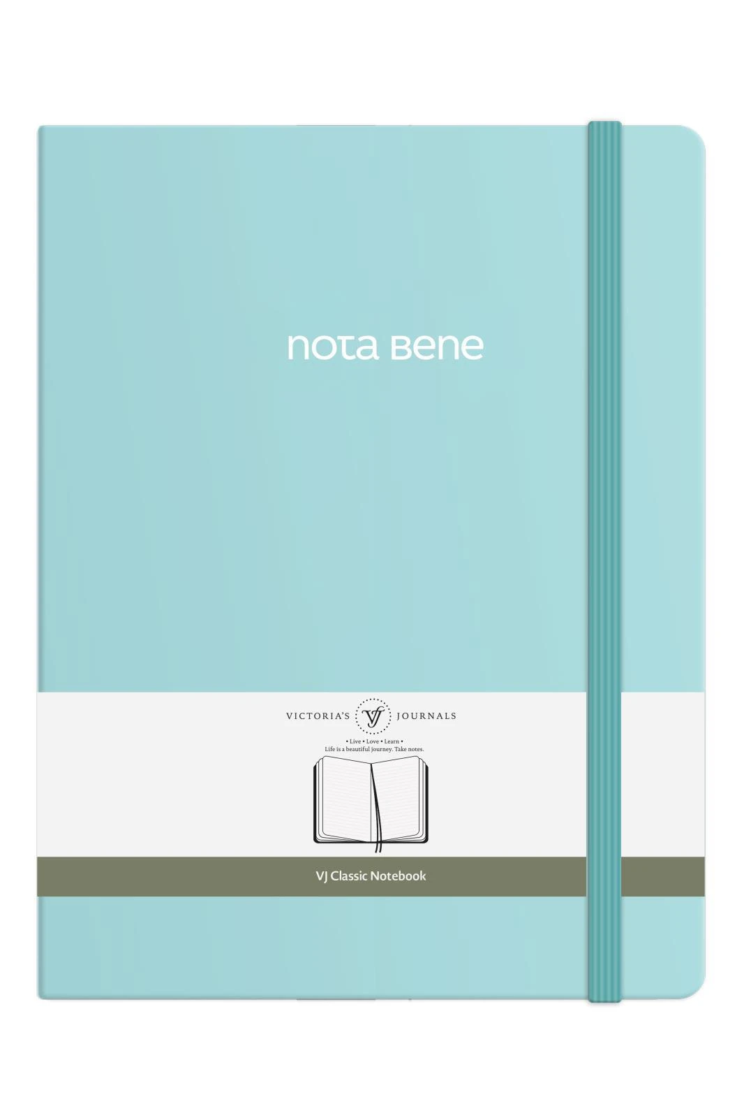 VJ Classic Sert Kapak Defter 19x25 70 gr 320 sf Çizgili Turkuaz