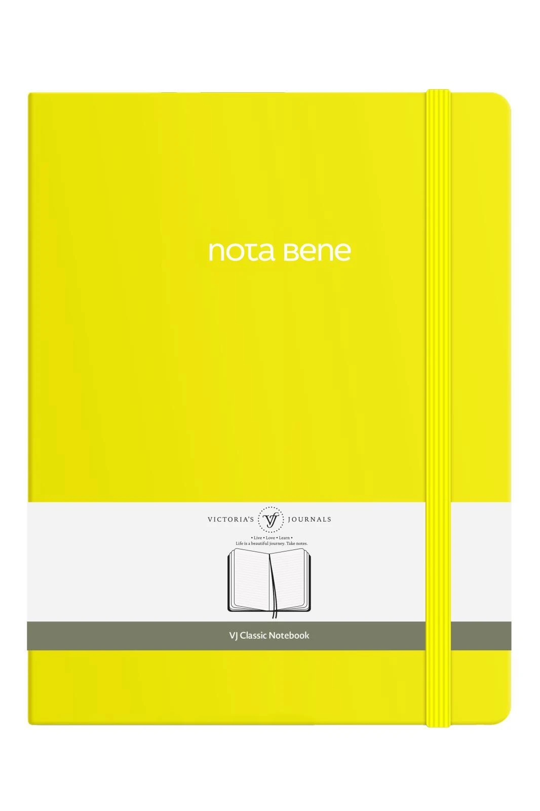 VJ Classic Sert Kapak Defter 19x25 70 gr 320 sf Çizgili Sarı Hover