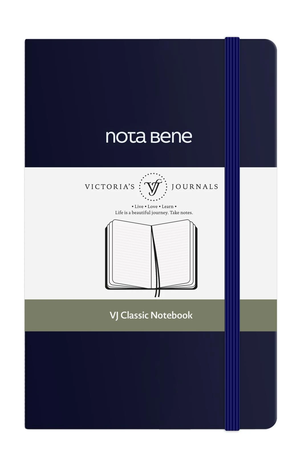 VJ Classic Sert Kapak Defter 9x14 70gr 400sf Çizgili Lacivert