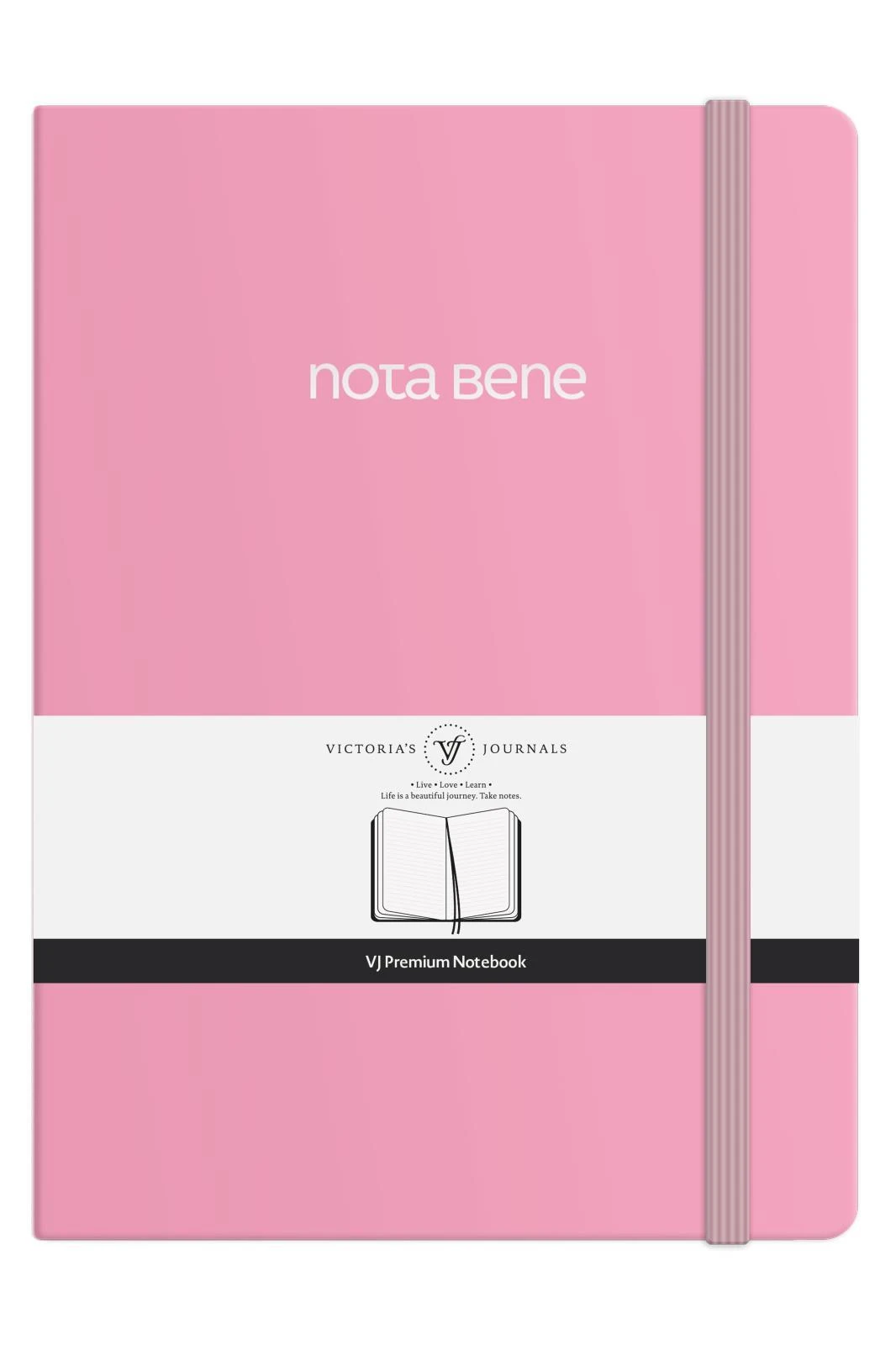 VJ Premium Sert Kapak Defter A4 100gr 192sf Çizgili Pembe Hover
