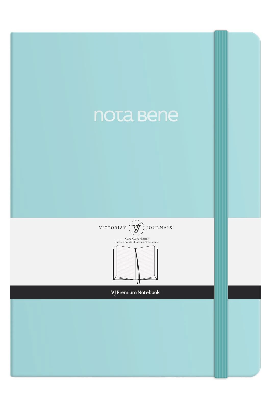 VJ Premium Sert Kapak Defter A4 100gr 192sf Çizgili Turkuaz