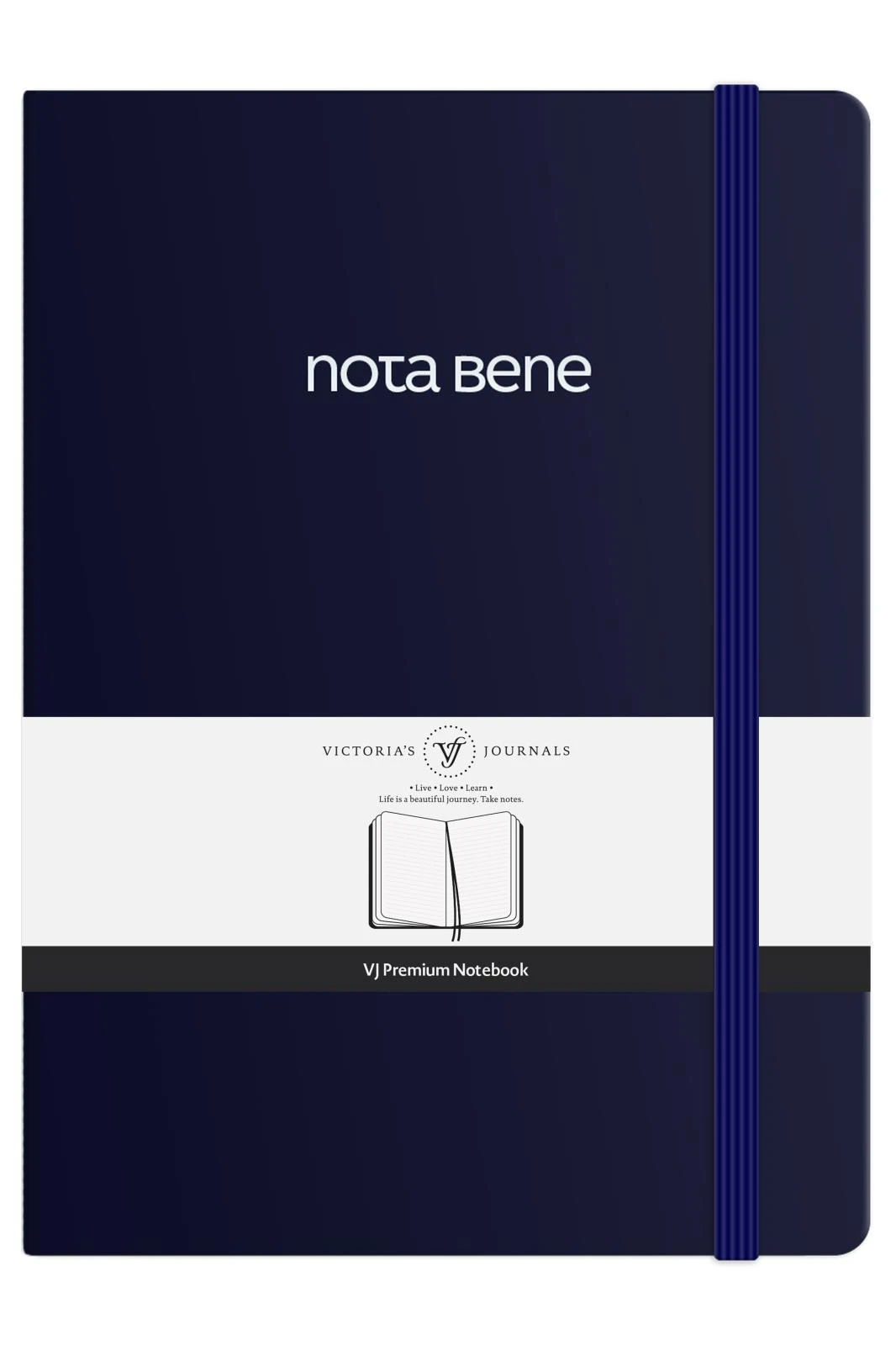 VJ Premium Sert Kapak Defter A5 100gr 192sf Çizgili Lacivert Hover