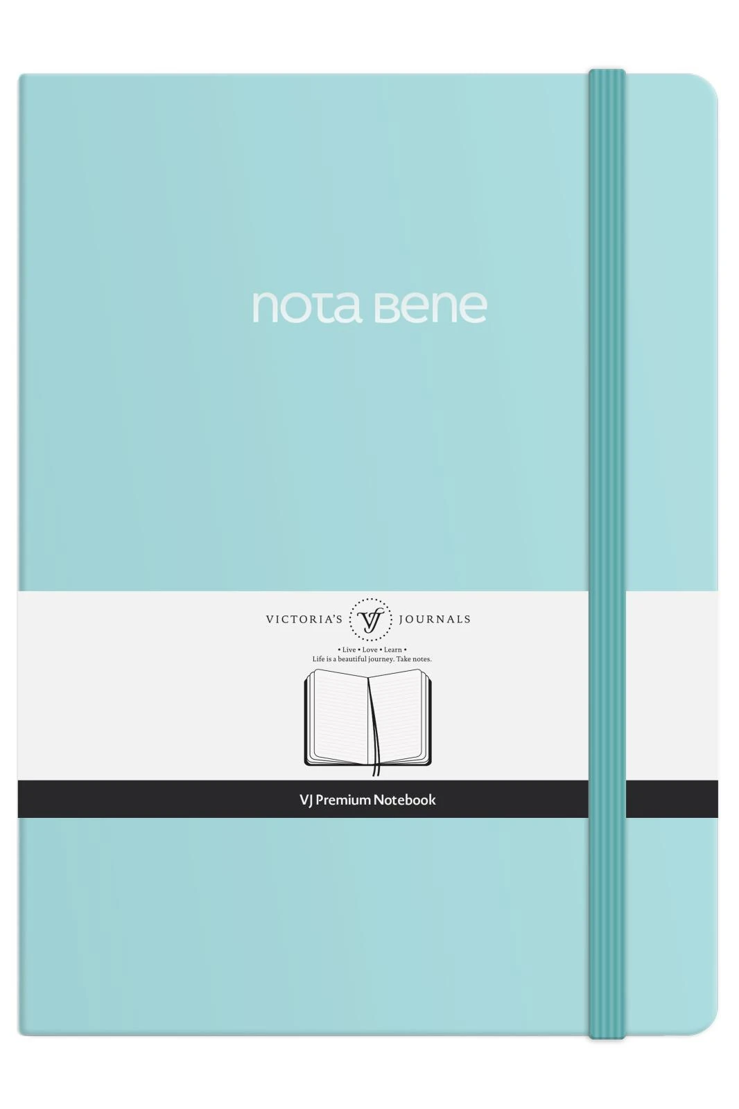 VJ Premium Sert Kapak Defter A5 100gr 192sf Çizgili Turkuaz Hover