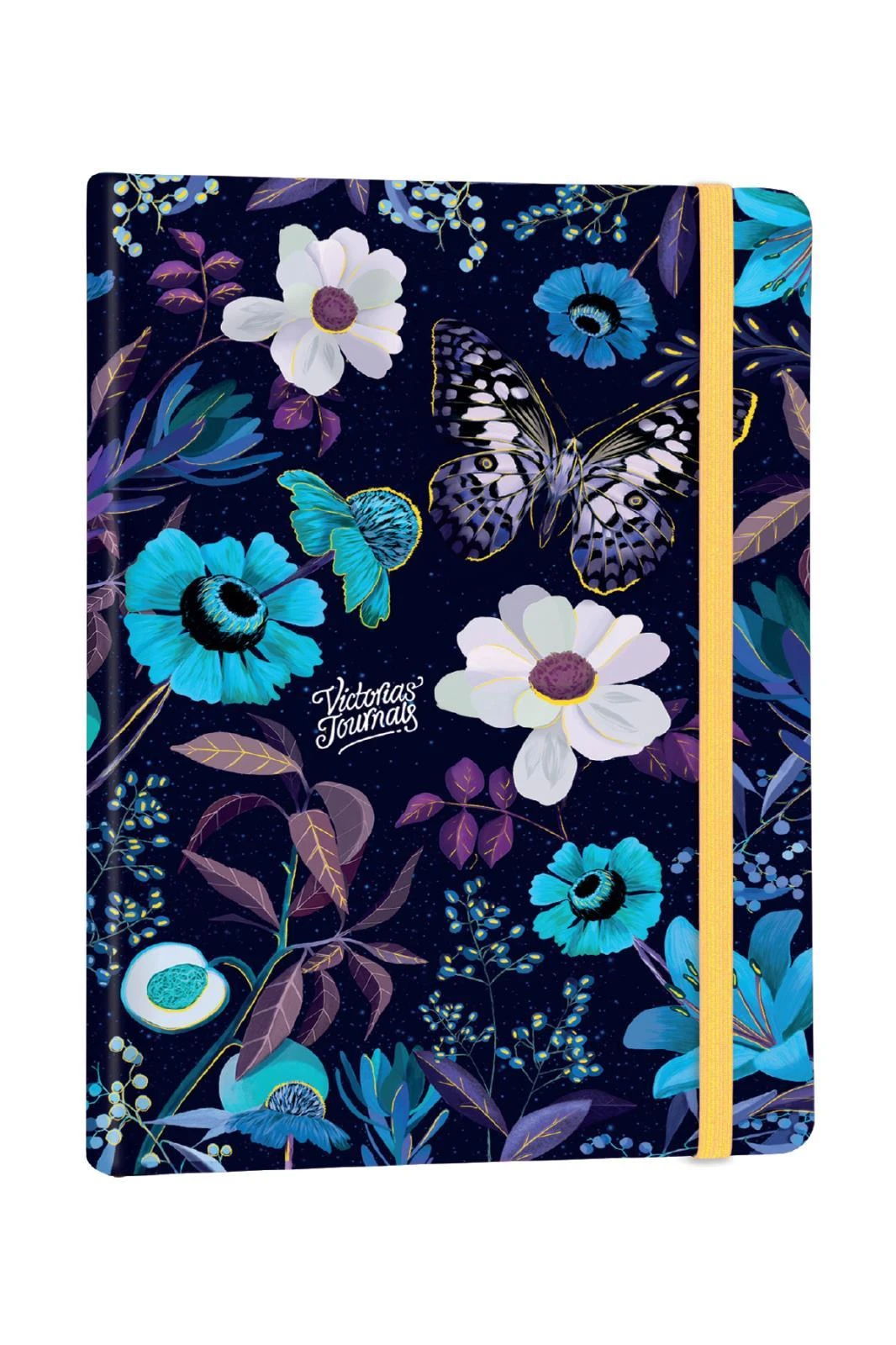 3454 Karizma Sert Kapak Lastikli Defter , 9x14 cm. 80gr. Krem 96 yp. Çizgili