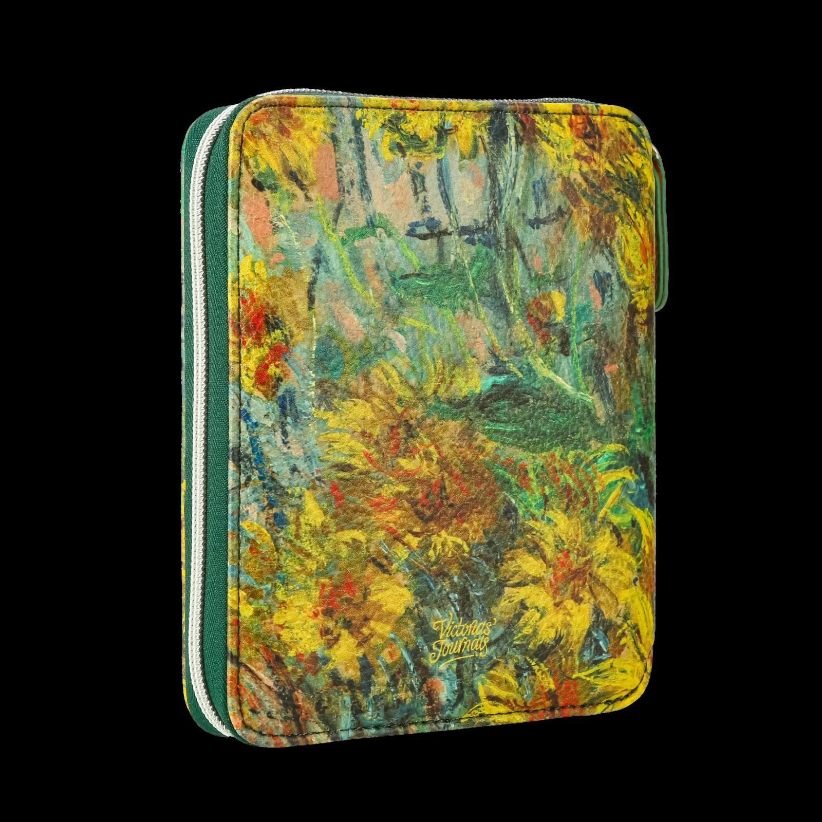 123-0287 Victoria's Journals Zipper Folder Orrganizer Defter 10,5x14.8cm 120 gr. 80 yp.Çizgili