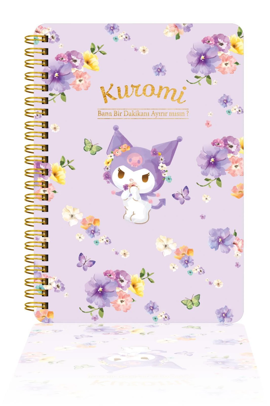Kuromi & My Melody Spiralli Günlük (JOURNAL) 14x20cm - Bana 1 Dk Ayırabilir Misin?