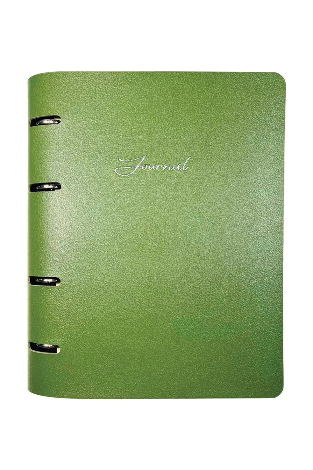 RinGo Vegan Deri Mekanizmalı İçi Değişebilen Defter A5 192 Sayfa 100 gr Çizgili Yeşil