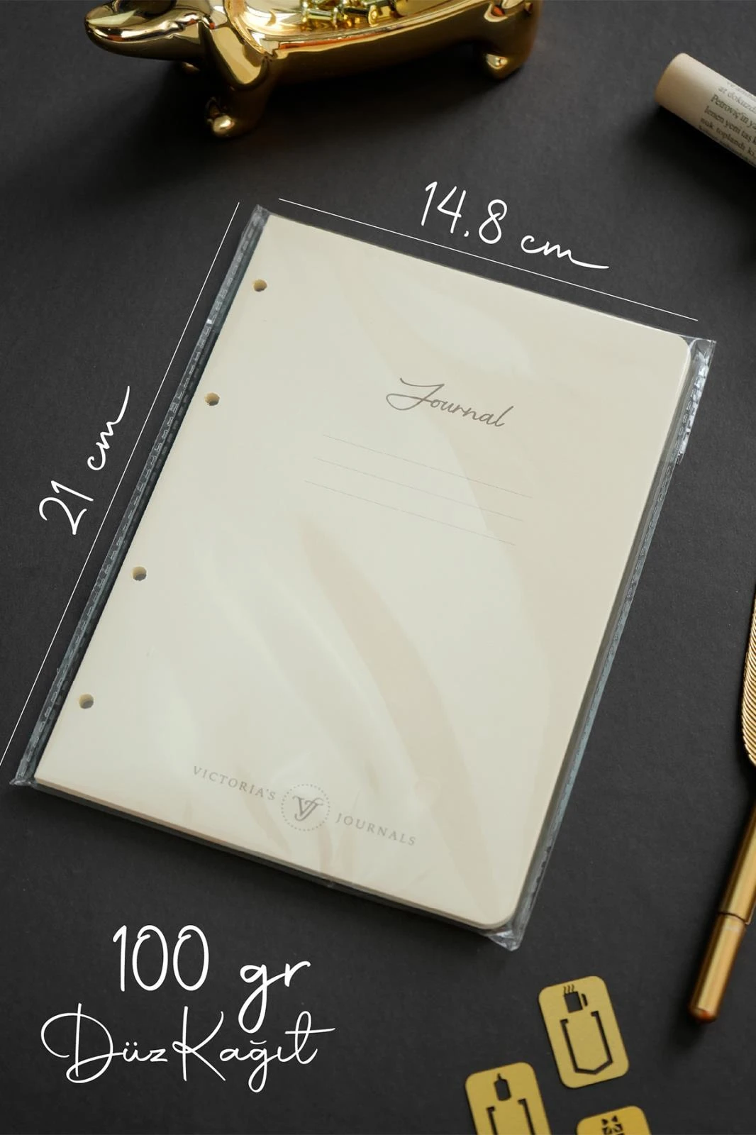 RinGo Defter Yedeği A5 96 Sayfa 100 gram Ivory Düz