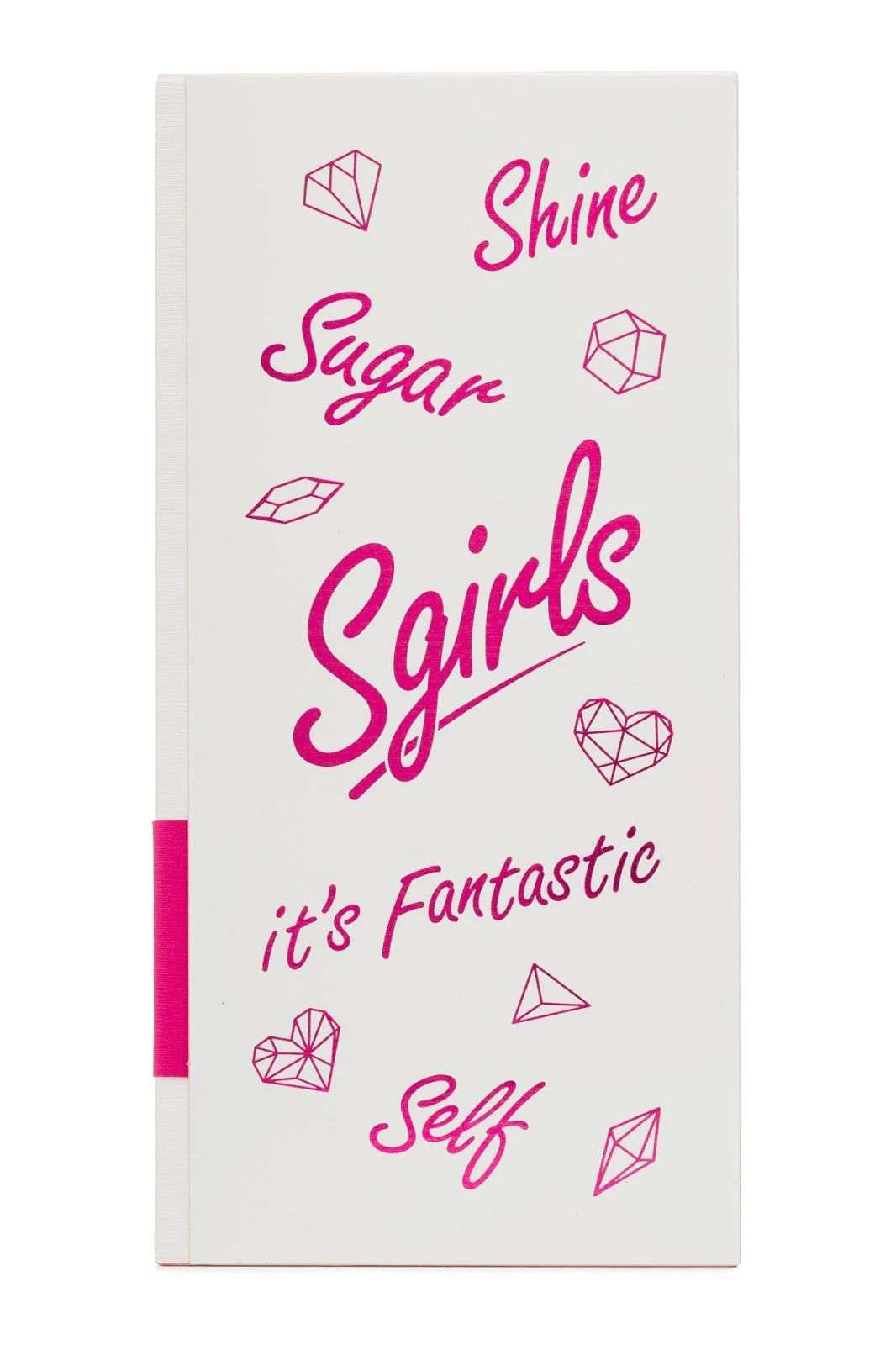 Sgirls- Sert Kapak Planlayıcı Defter 8,5x18,5 cm , 100 gr. 80 Yaprak Ivory. Beyaz