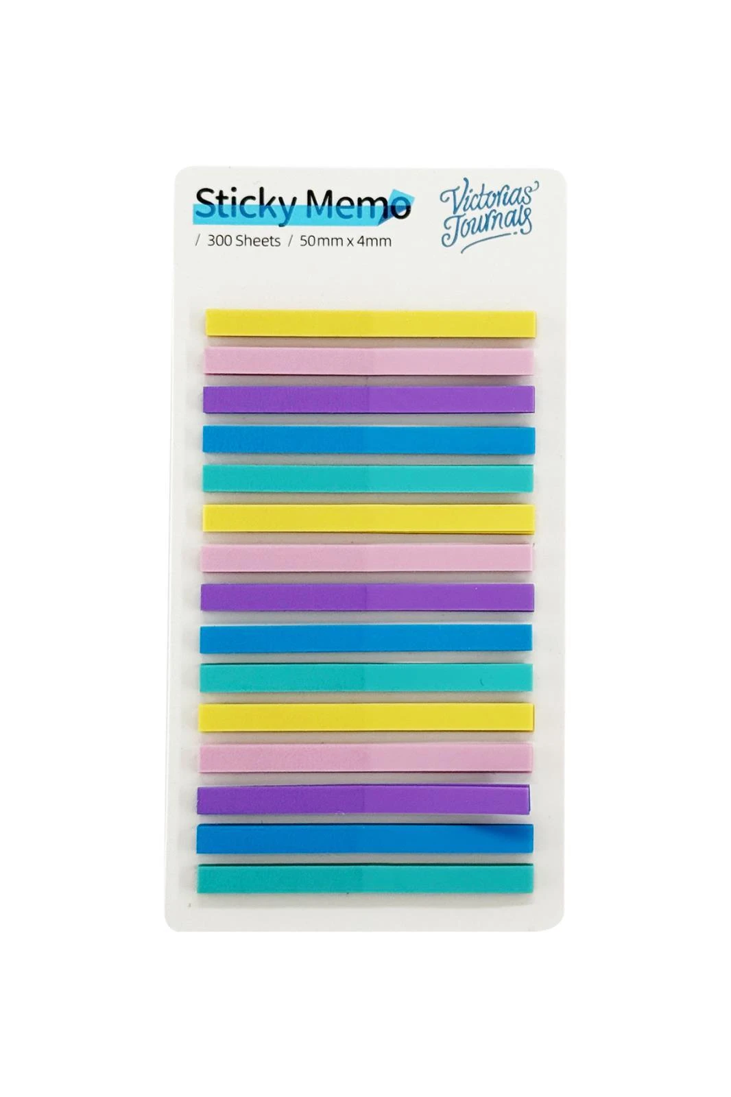Yapışkanlı Şerit 4.4x0,4 cm 15 renk x 20 yaprak Hover