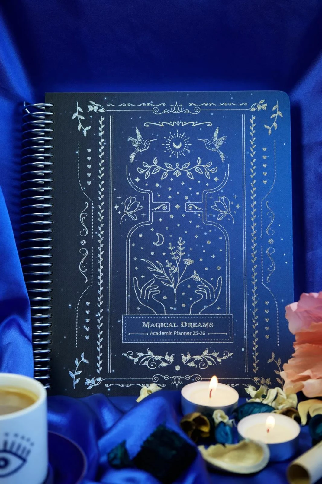 Victoria's Journals Spiralli Sert Kapak Akademik Ajanda 2025-2026. Ayraçlı 17x23 cm
