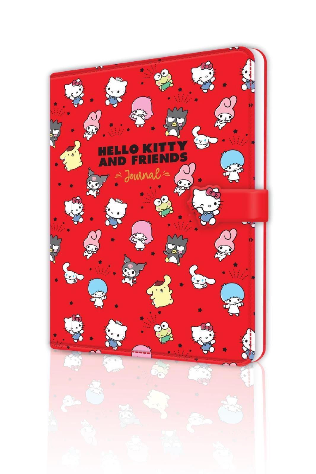 Hello Kitty ve Arkadaşları Vegan Deri Mıknatıslı Günlük. 13x18 cm 100 gr. 224 sayfa.