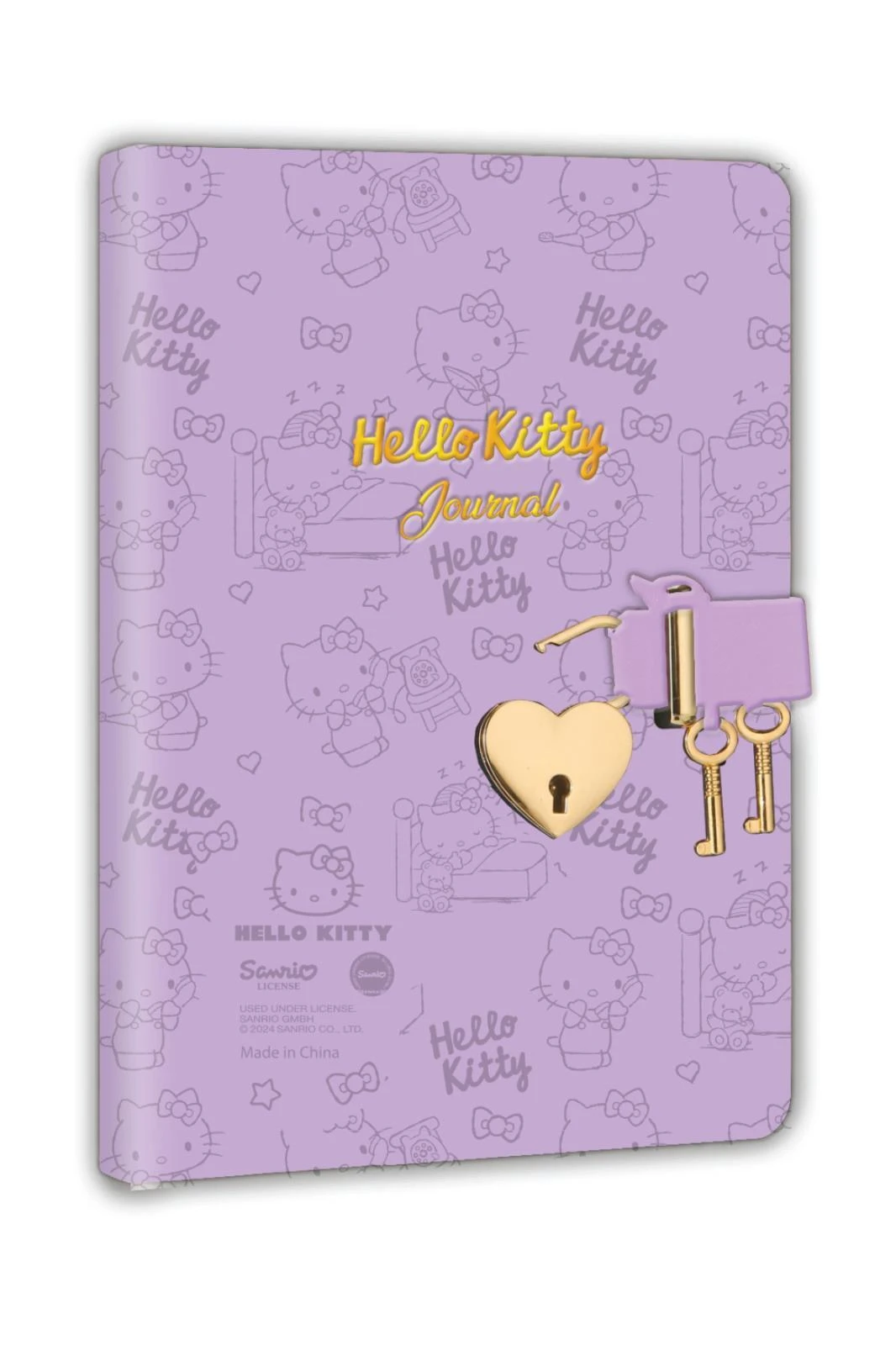 Hello Kitty Hush Hush Kilitli  Defter Kutulu 80gr. 160 yp. Çiz..