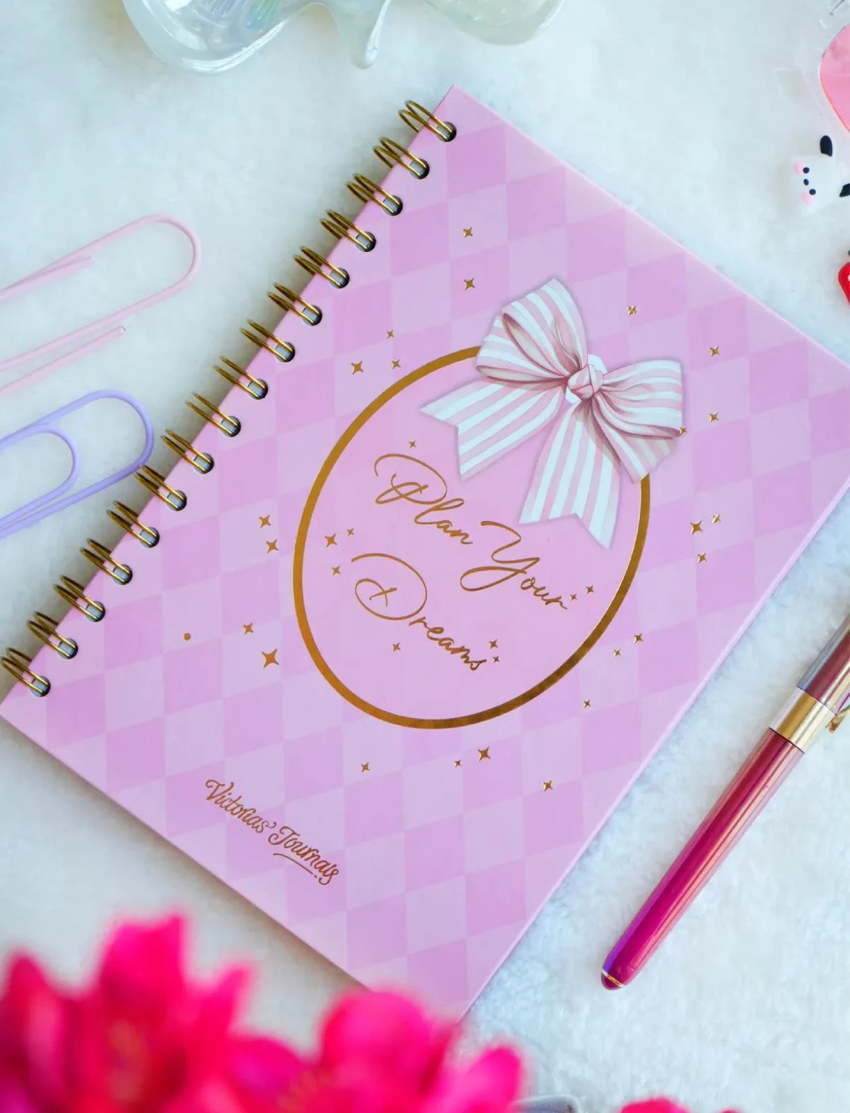 Victoria's Journals A5 Spiralli Süresiz-Motivasyon Sayfalı-Haftalık Planlayıcı Ajanda