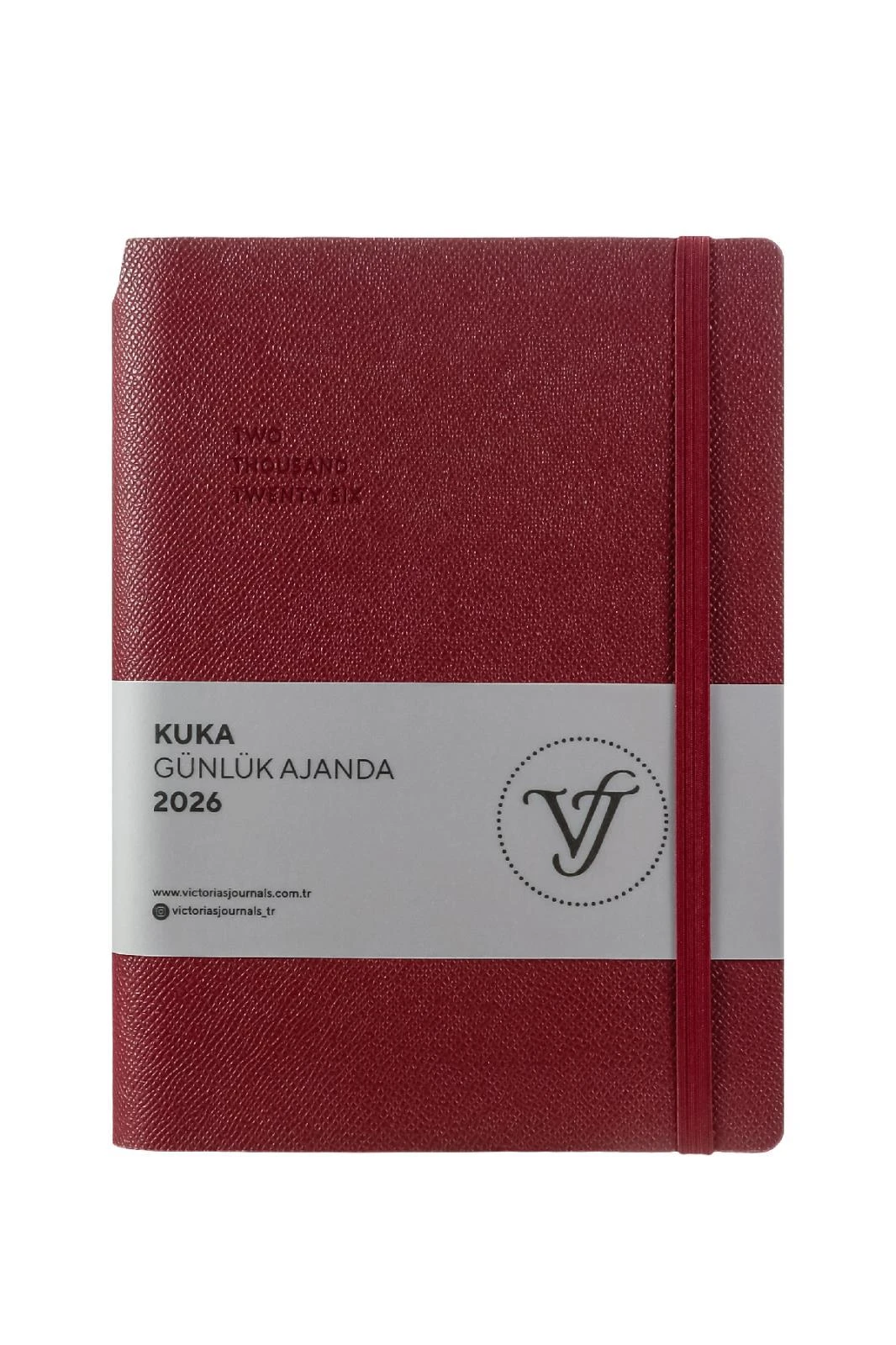 Victoria's Journals Kuka Günlük Ajanda A5 (14x20,5cm)  Ivory  80 gsm 416 sayfa. Esnek Kapak. Renkli Kenar.Lastikli. Cepli.Kalem Yeri.Kehverengi
